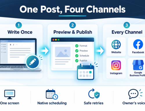 One Post, Four Channels: Automating Content Publishing for a Telehealth Clinic